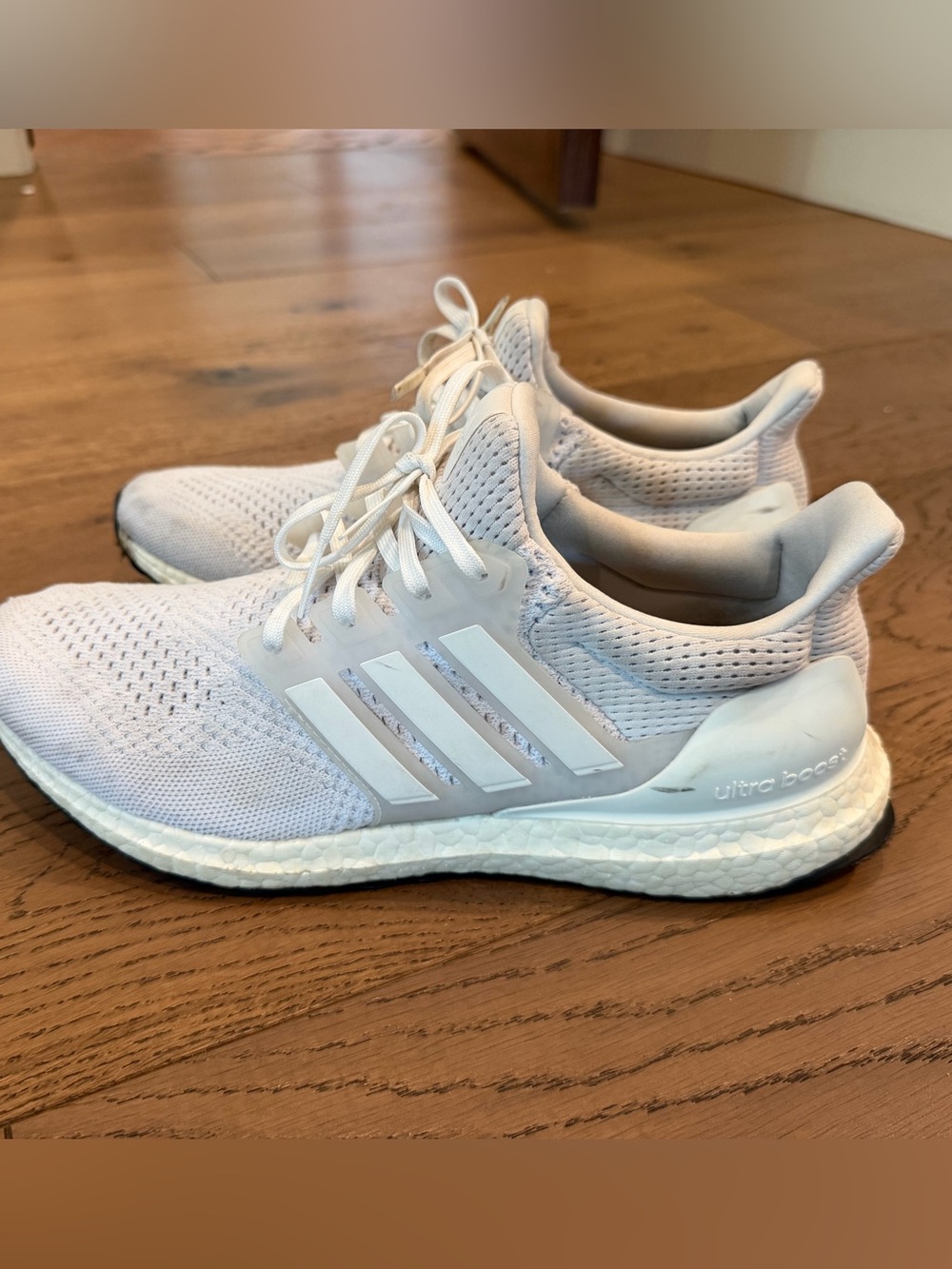 Adidas UltraBoost white Knit Running Sneakers